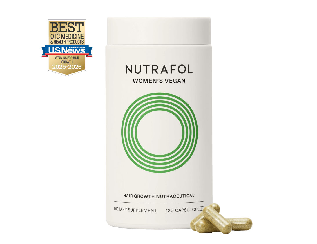Nutrafol Women's Hair Growth Supplements, Clinically Proven for Visibly Thicker and Stronger Hair, Dermatologist Recommended - 1 Month Supply